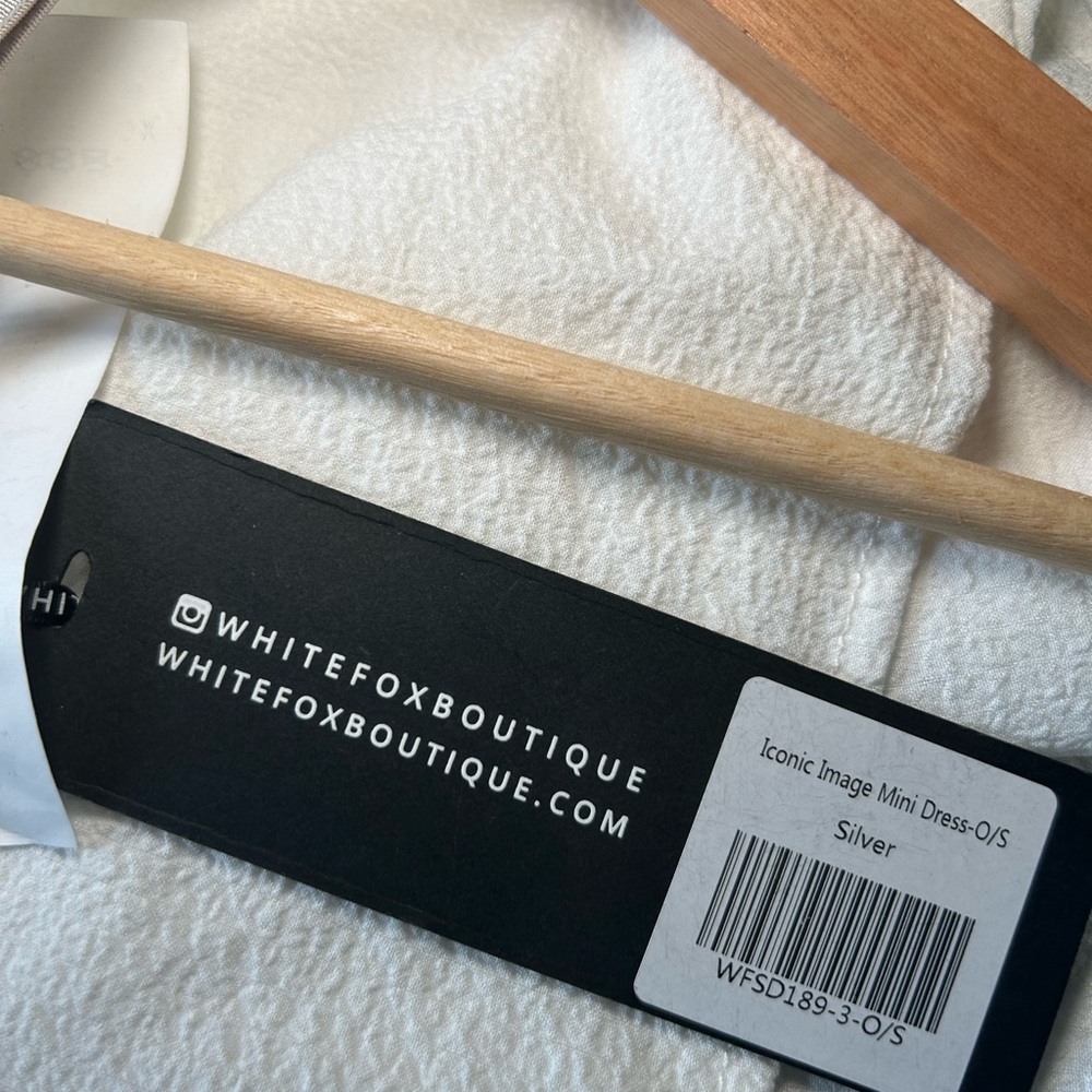 White Fox Boutique Silver Backless Slip Dress - Picture 4 of 6